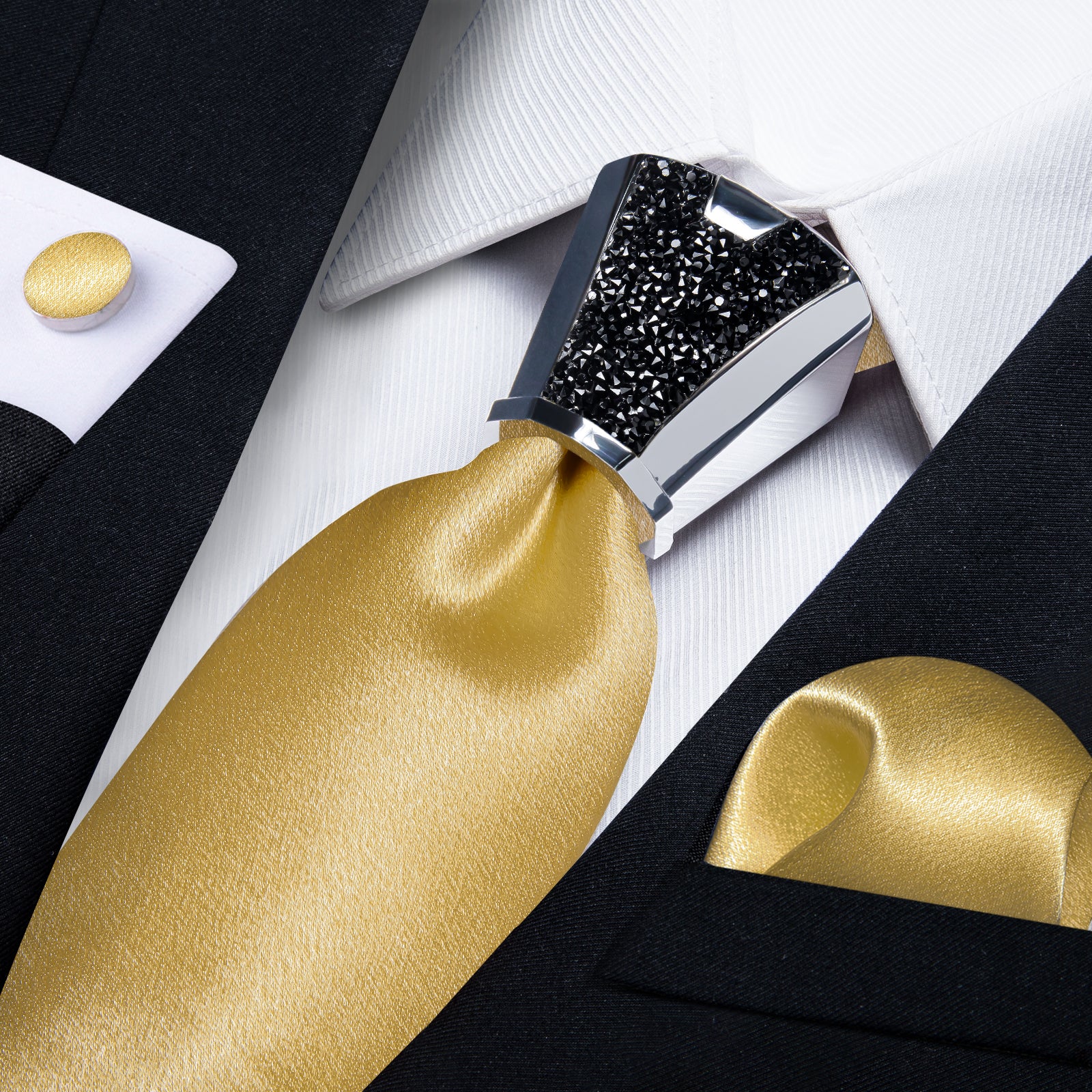 solid gold necktie