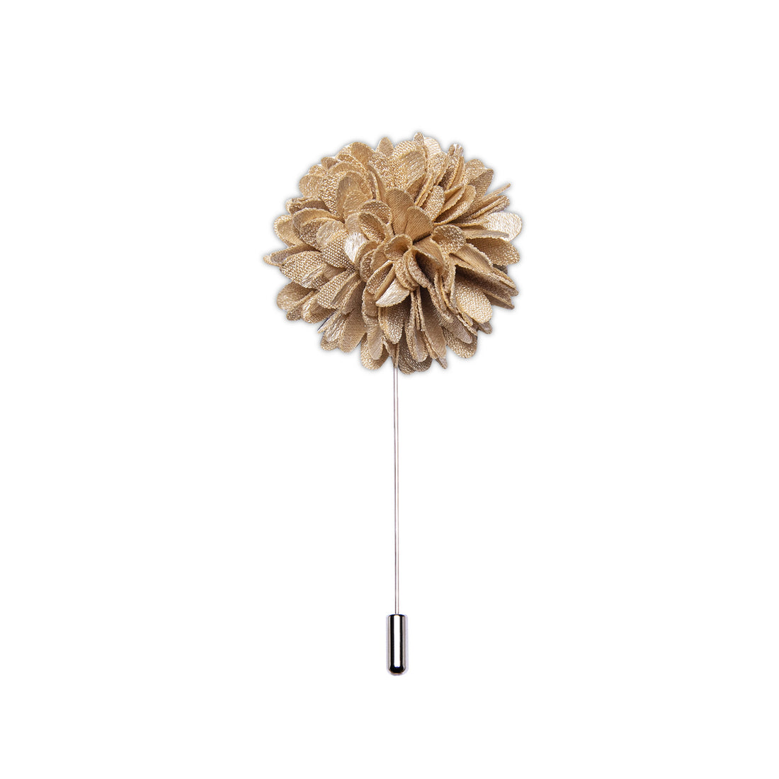 Champagne Floral Lapel Pin