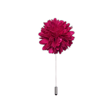 Rose Pink Floral Lapel Pin