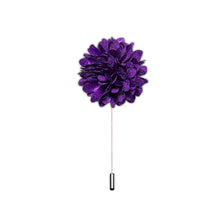 Rebecca Purple Floral Lapel Pin Brooch