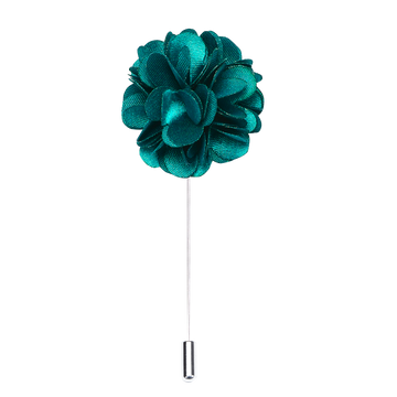 Luxury Green Floral Lapel Pin