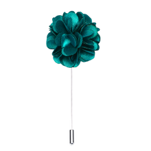 Luxury Green Floral Lapel Pin