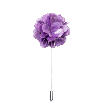 Luxury Purple Floral Lapel Pin