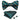 Teal Orange Striped Self-Bowtie Pocket Square Cufflinks Set (4458028859473)