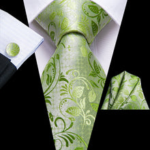 Fresh Live Floral Tie Handkerchief Cufflinks