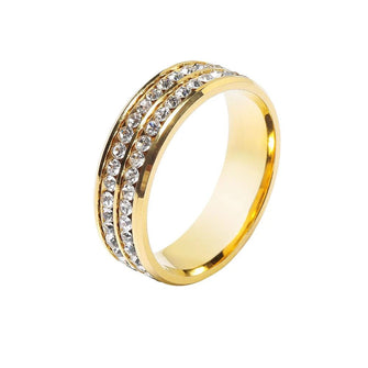 Titanium Steel Metal Diamond Ring Decoration for Ties (4530052759633)