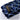 Blue Plaid Men's Tie Handkerchief Cufflinks Clip Set (4690571690065)
