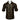 Dibangu Black Golden Paisley Men's Shirt with Collar pin