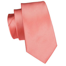 Red Orange Novelty Mens Tie Pocket Square Cufflinks Set (1914631421994)