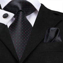 Black White Plaid Tie