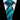 Blue Green Striped  Men's Tie Pocket Square Cufflinks Set (1915183333418)