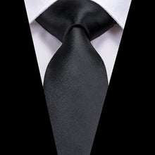 Black Solid Men's Tie