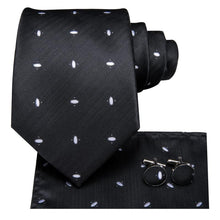 Black White Polka Dot Men's Tie