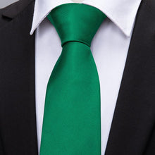 silk mens  striped hunter green ties handkerchief cufflinks set