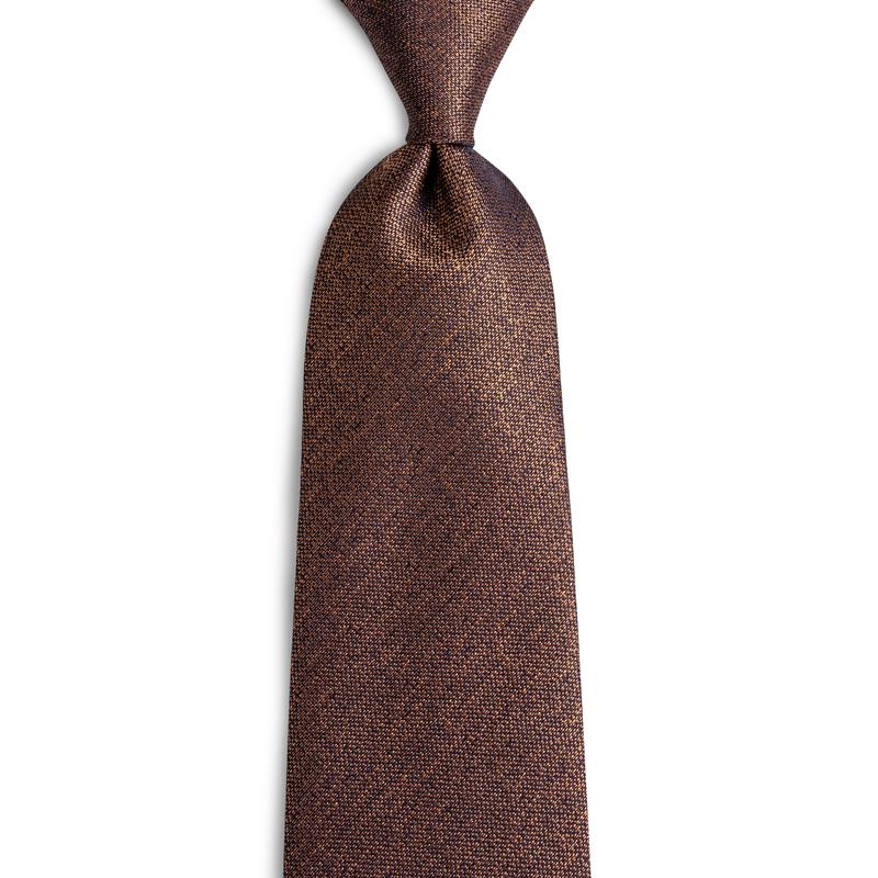 brown wool tie