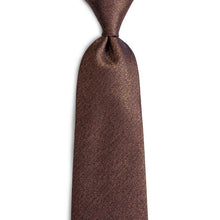 Brown Solid Men's Tie Handkerchief Cufflinks Set (1932387450922)