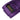 Purple Solid Men's Tie Handkerchief Cufflinks Set (1932389187626)