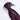 Deep Purplish Red Striped Men's Tie Handkerchief Cufflinks Set (4619047075921)
