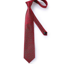 Red Green Novelty Tie Pocket Square Cufflinks Set (3954322309162)