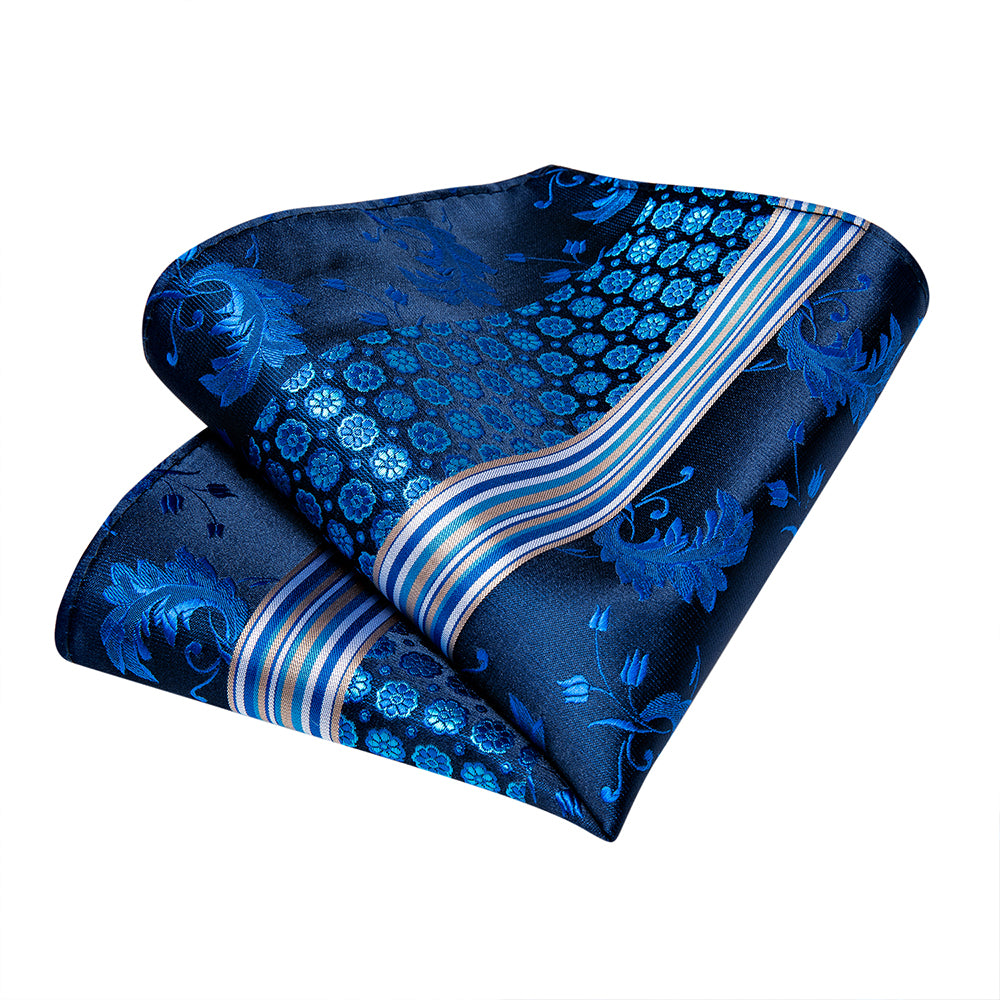 dusty blue floral tie