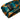 Teal Orange Plaid Men's Tie Handkerchief Cufflinks Set (4301100154961)