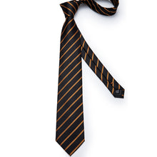 Black Gold Stripe Tie 