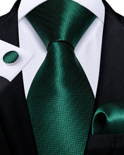striped green emerald tie pocket square cufflinks set 