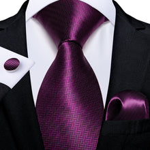 Purple Geometric Men's Tie 