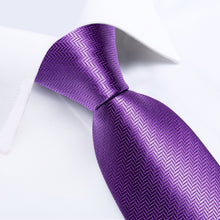 Lavender Purple Geometric Men's Tie