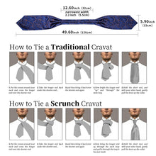 Blue Paisley Silk Cravat Woven Ascot Tie Pocket Square Handkerchief Su ...