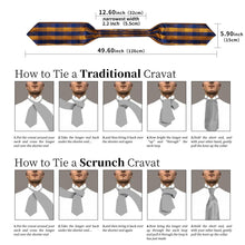 Purple Blue Paisley Silk Cravat Woven Ascot Tie Pocket Square Cufflinks With Tie Ring Gift Box Set