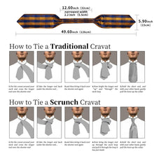 Blue Brown Polka Dot Silk Cravat Woven Ascot Tie Pocket Square Handkerchief Suit Set With Lapel Pin Brooch Set