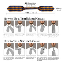 Brown Paisley Silk Cravat Woven Ascot Tie Pocket Square Handkerchief Suit Set With Lapel Pin Brooch Set