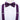 Novelty Purple Brace Clip-on Men's Suspender with Bow Tie Set