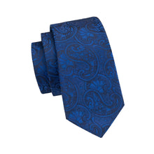 Royal Blue Paisley Silk Tie
