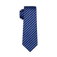  Blue Striped Silk Tie