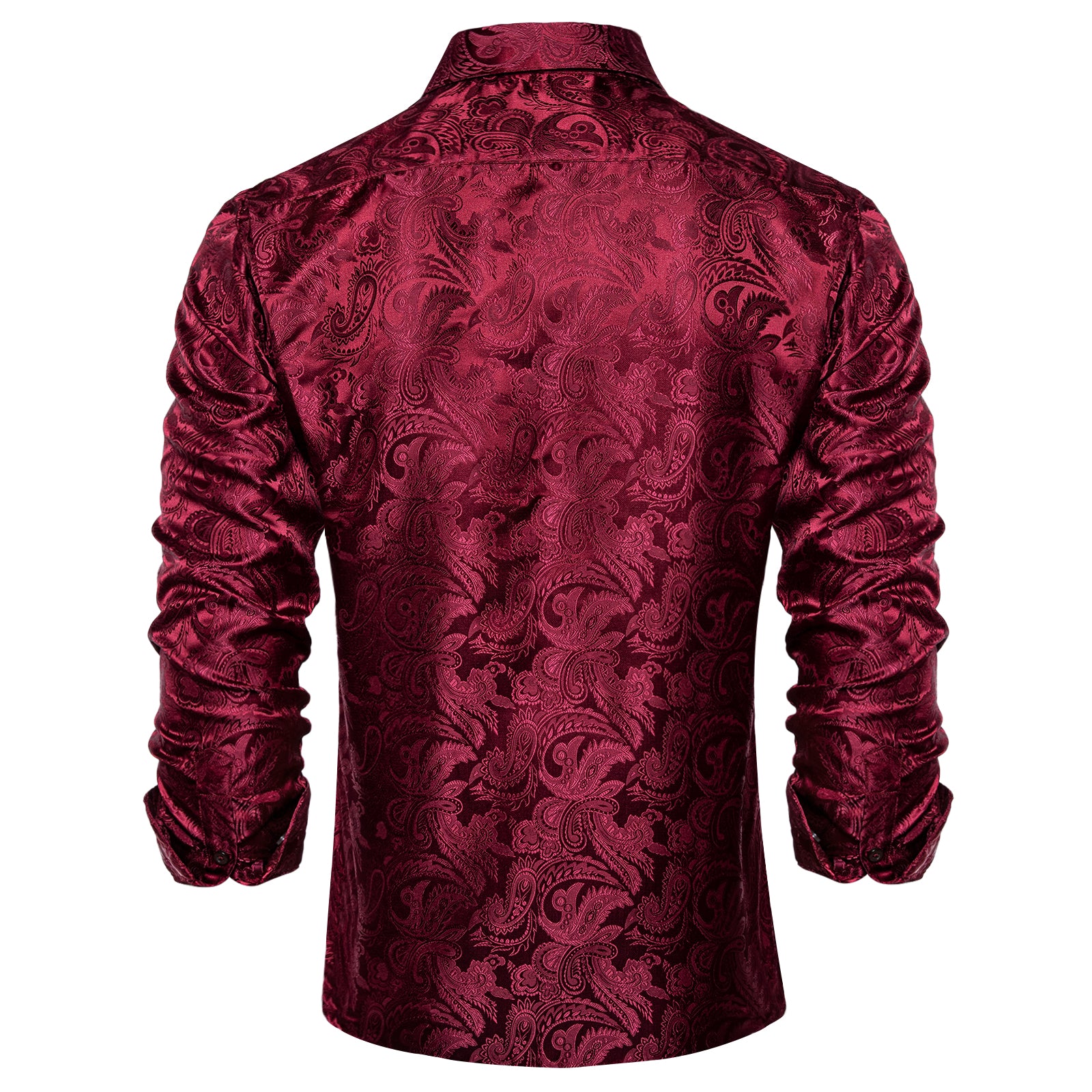 Dibangu New Red Paisley Men's Shirt– DiBanGuStore