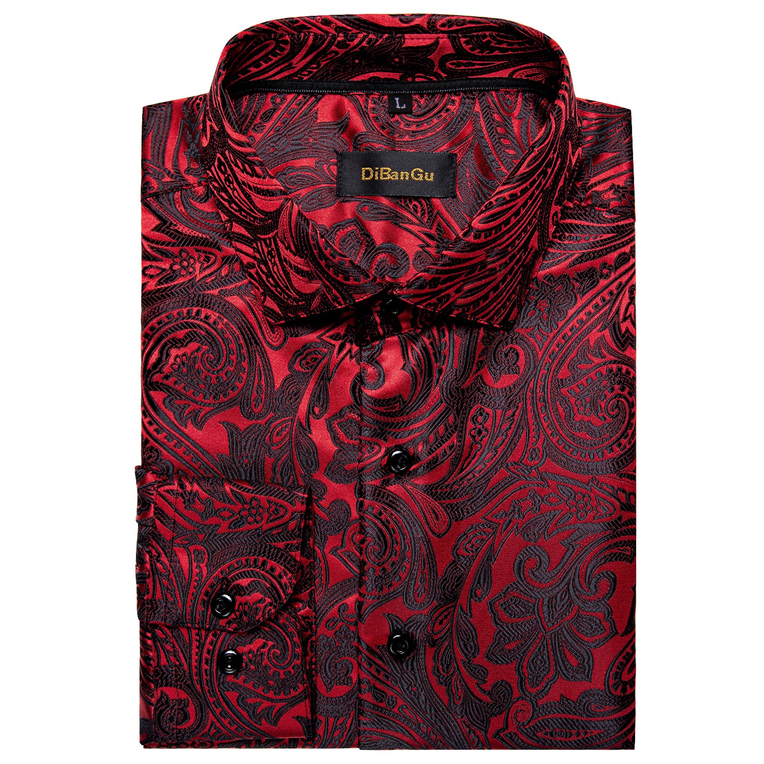 red and black designer shirt