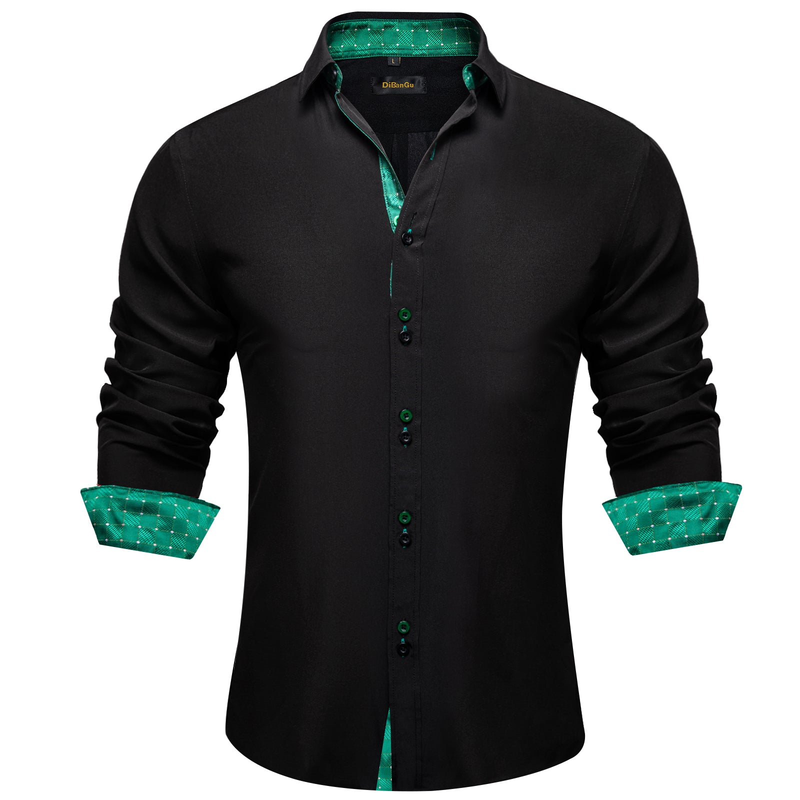 black button up long sleeve shirt