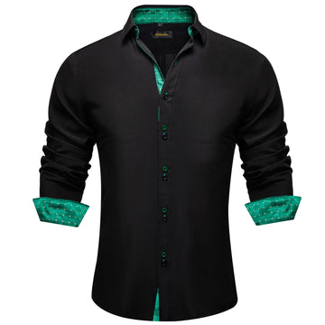 black button up long sleeve shirt