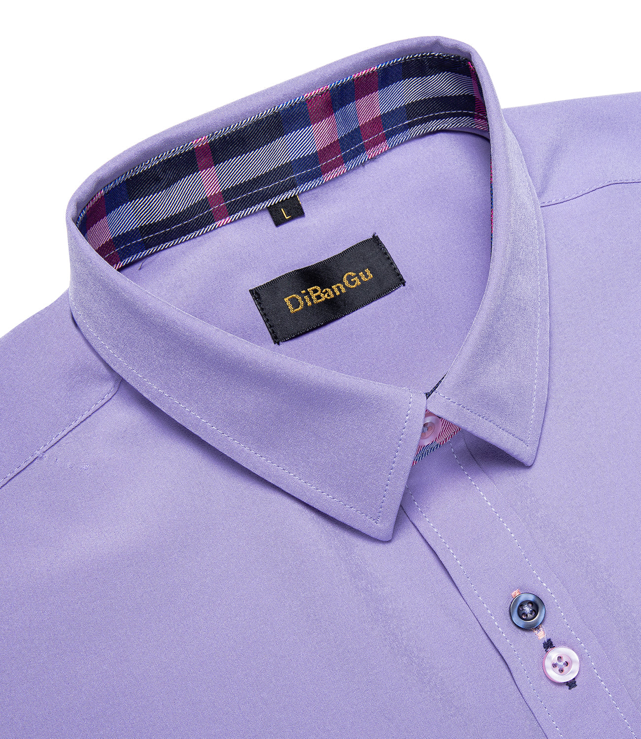 plum color shirt