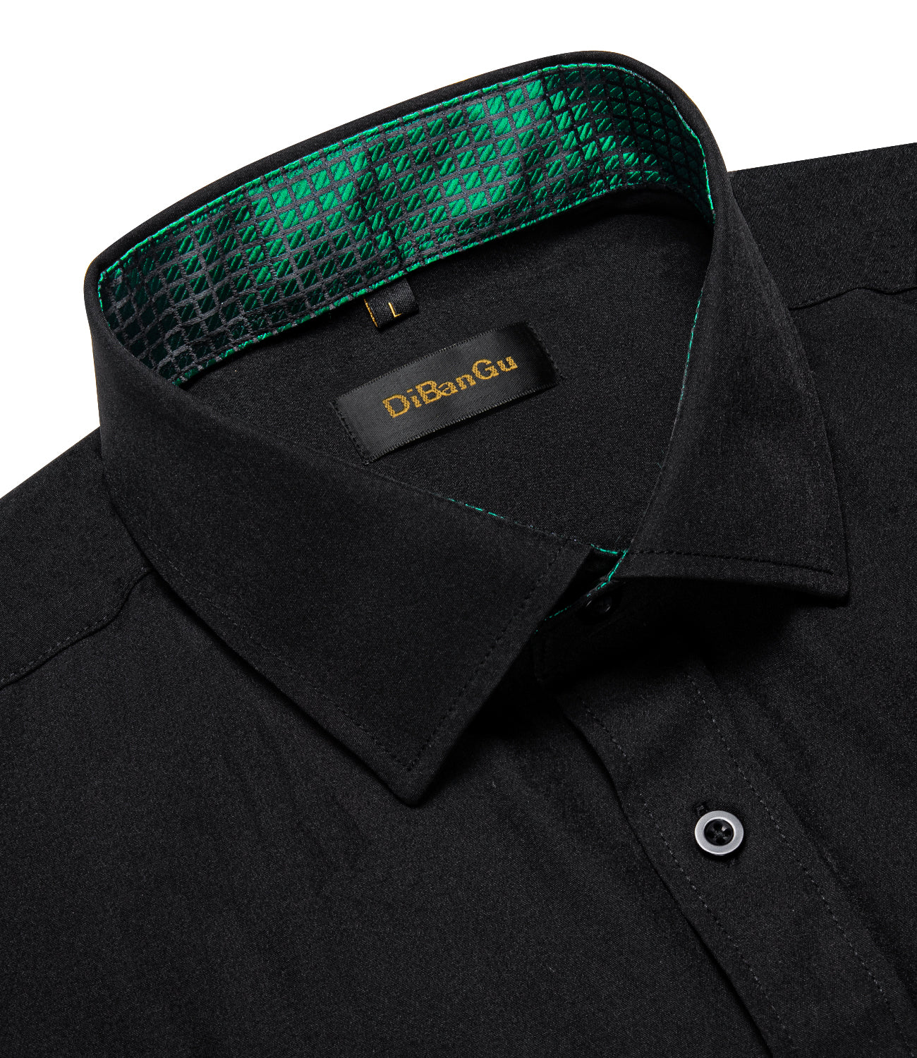 button down black shirt mens