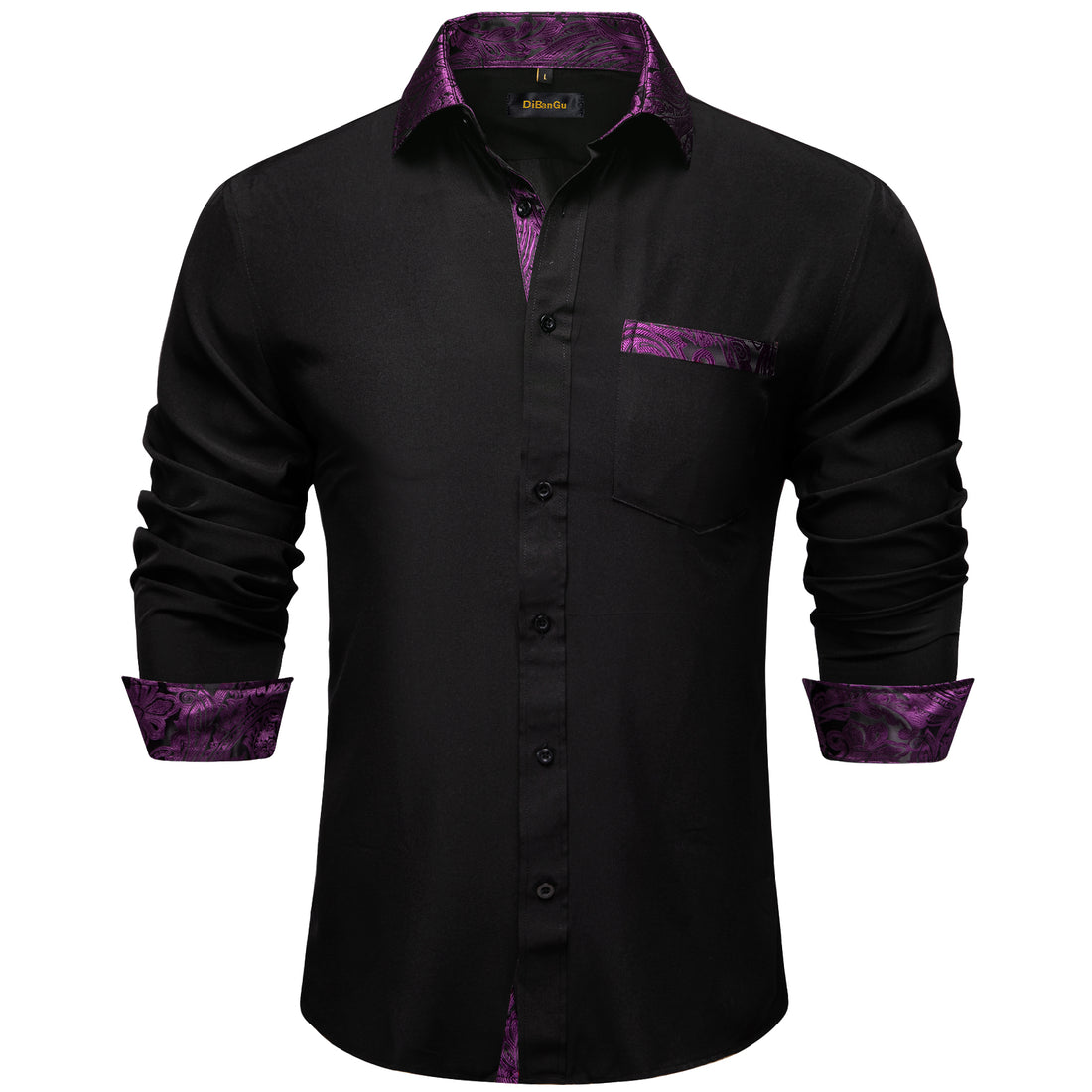 men's black dress shirts