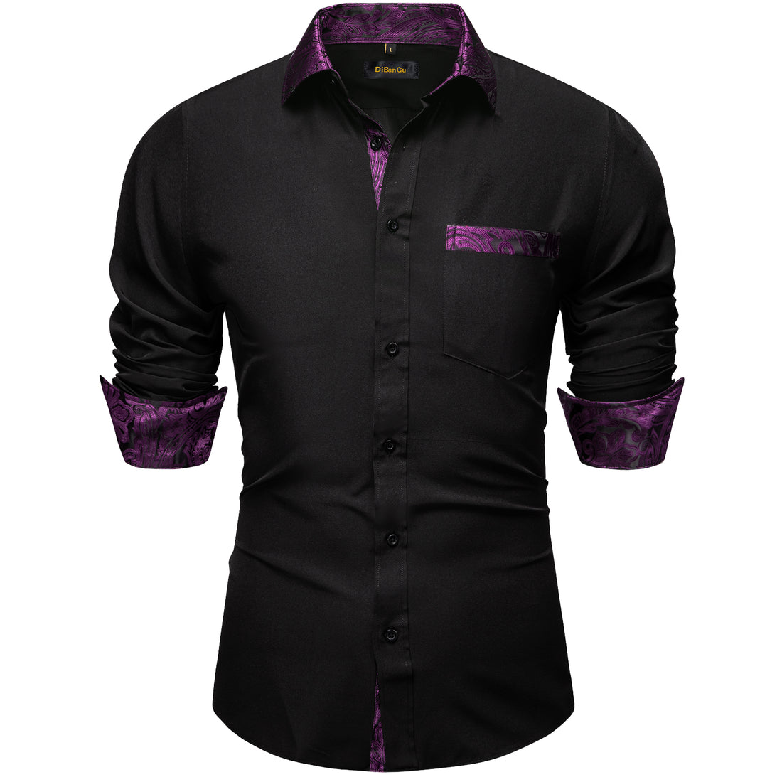 men's black dress shirts