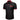Dibangu Black Red Paisley Panel Men's Slim Short Sleeve Shirt