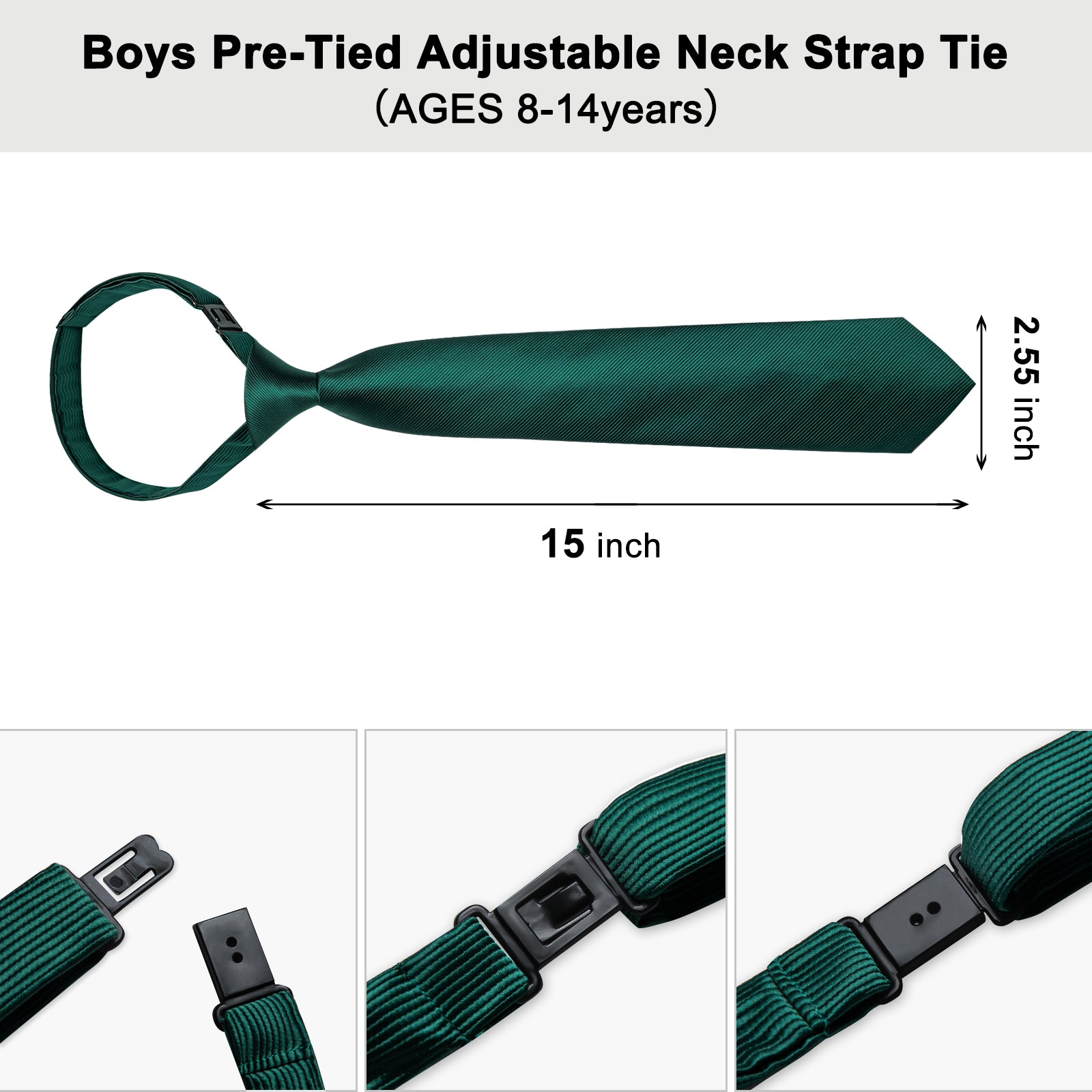 Gen Stripe Silk Kid's Tie Pocket Square Set
