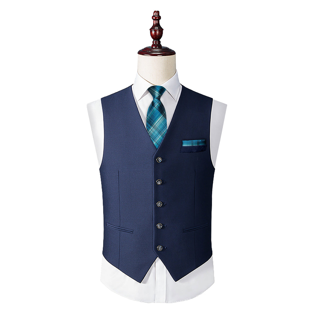 Teal Stripe Silk Kid's Tie Pocket Square Set