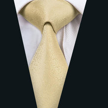 Golden Wedding Tie Handkerchief Cufflinks Set