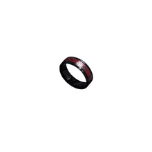 Titanium Steel Black Red Dragon Ring Decoration for Ties