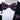 Purple White stripe Bowtie Pocket Square Cufflinks Set
